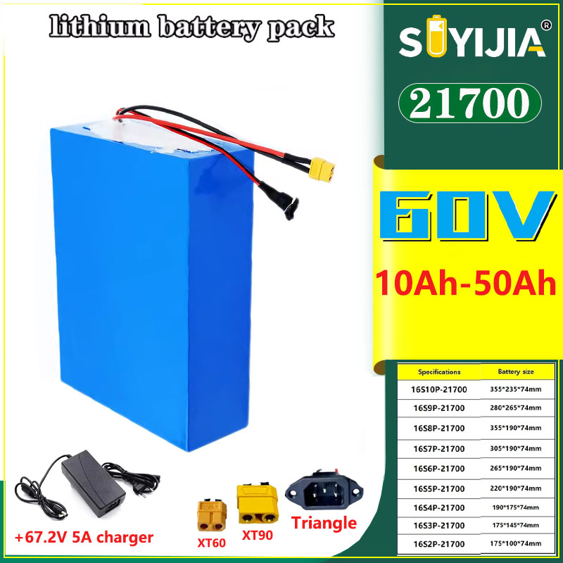 New 60V 50Ah 40Ah 30Ah 20Ah 15 - 60V 30Ah Electric Scooter Battery 评论和价格
