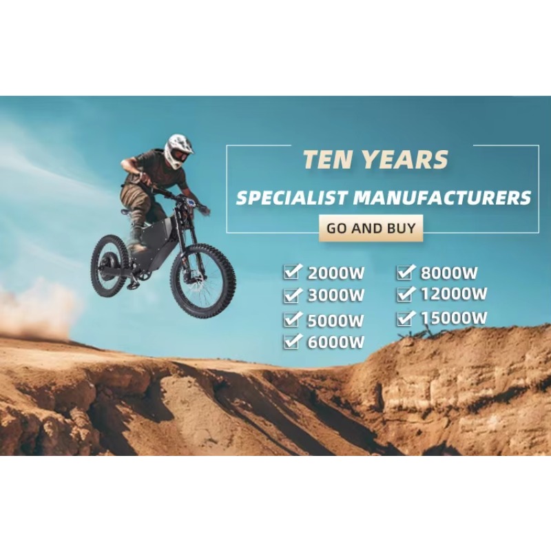 High Performance Enduro Bicycl - 72V 12000W Electric Dirt Bike 评论和价格