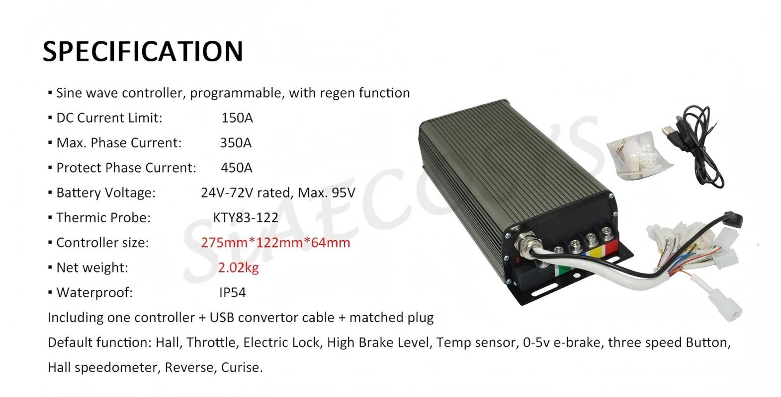 Sabvoton SVMC72150 Programmabl - Sabvoton Svmc72150 Controller Kit 评论和价格